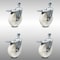 Service Caster 5 Inch SS Nylon Wheel Swivel 10mm Threaded Stem Caster Set Total Lock Brake SCC-SSTSTTL20S514-NYS-M1015-4 - alternate 4